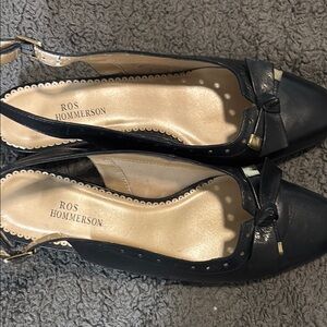 Ros Hommerson Women's Black Slingback Shoes